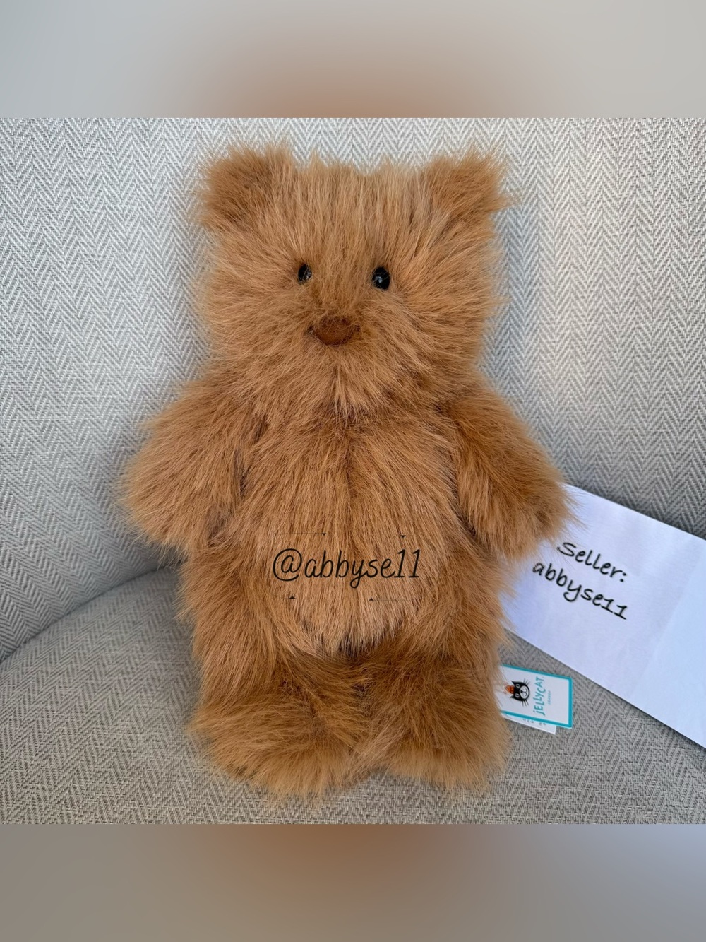 Jellycat Bartholomew Bear Bouffant - Authentic - Brand New With Tags - Fast Ship